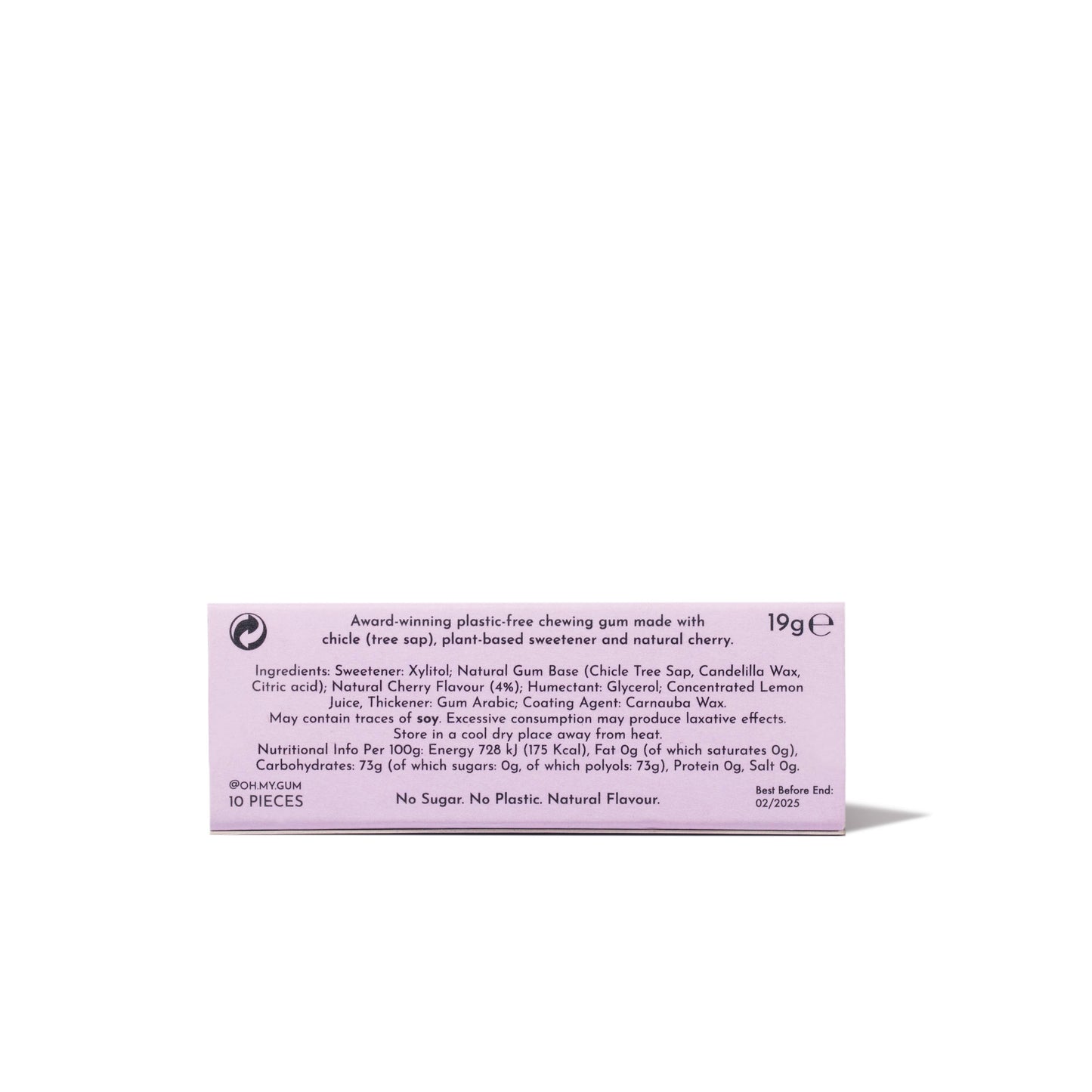 OH MY GUM! - CHERRY CHEWING GUM