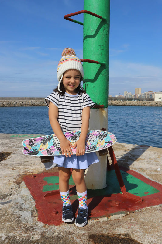 SOCKS Color Plaid Kids: 23/28