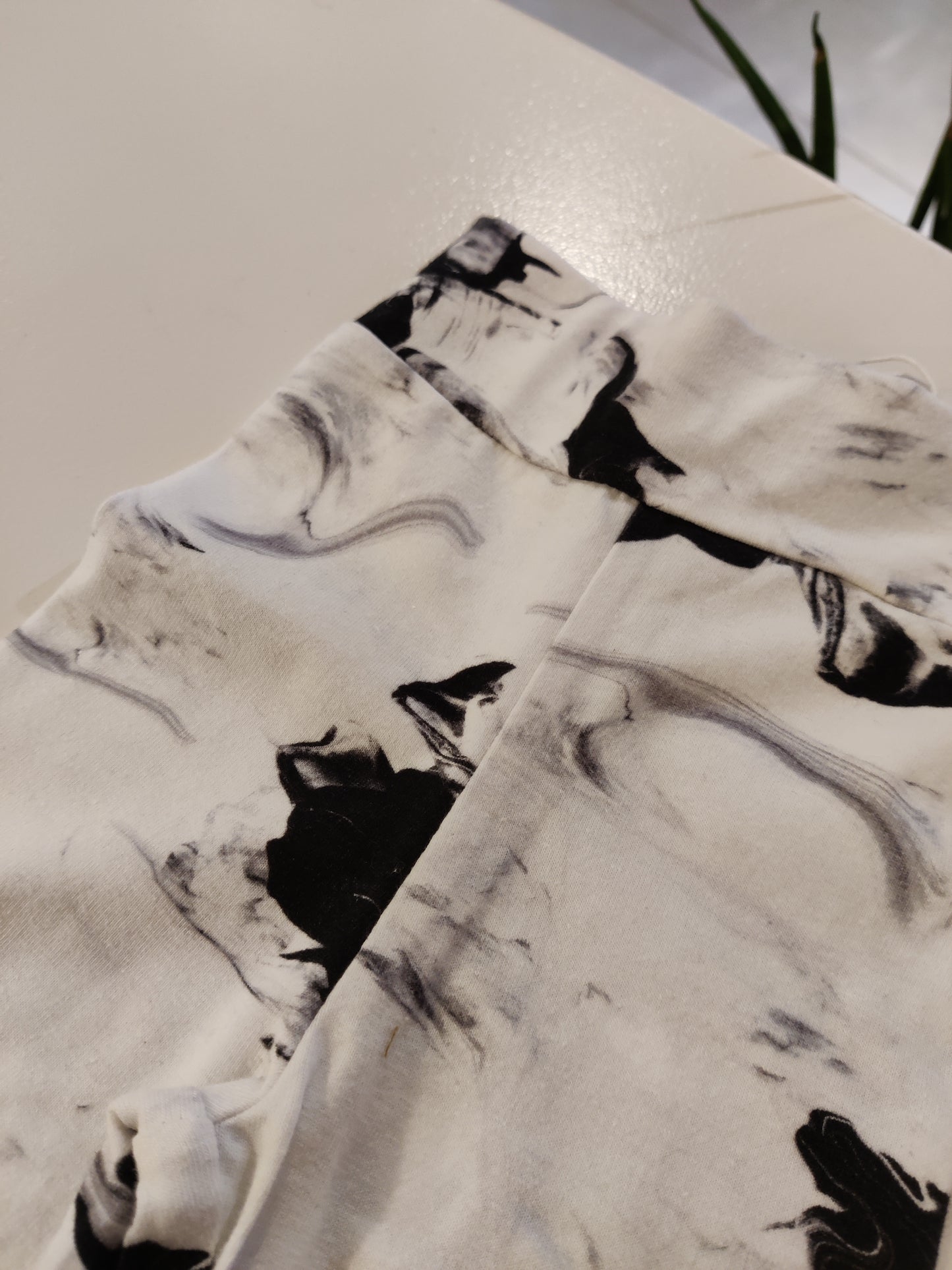 OUTLET - Legging - paintmix zwart-wit