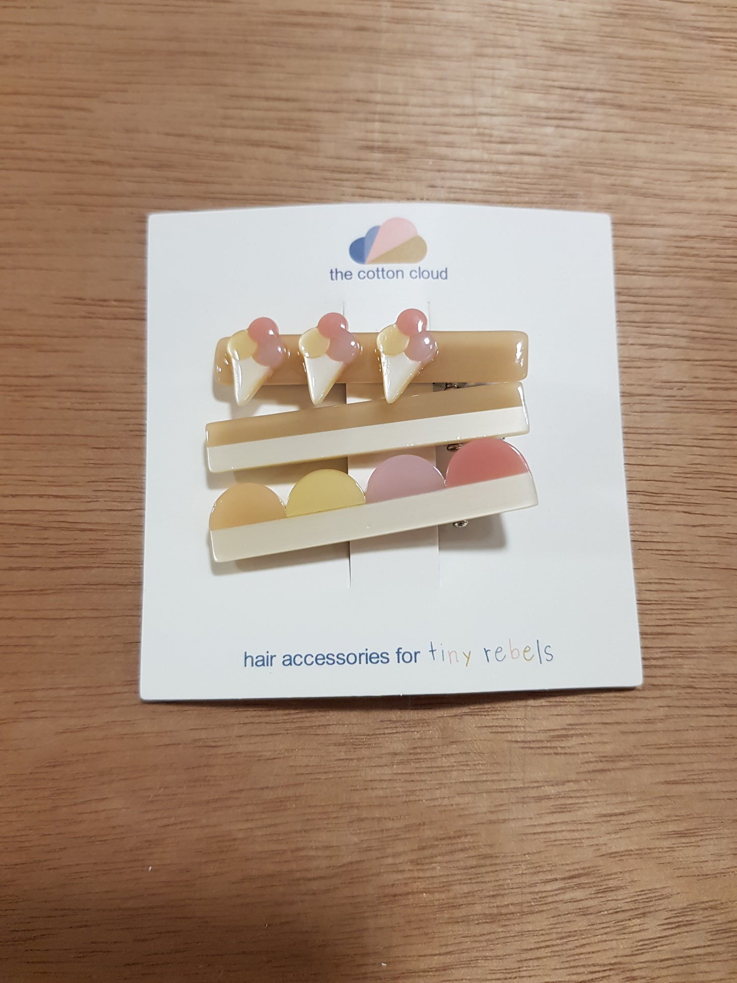 Hair Pins 3-Set Ice Cream
