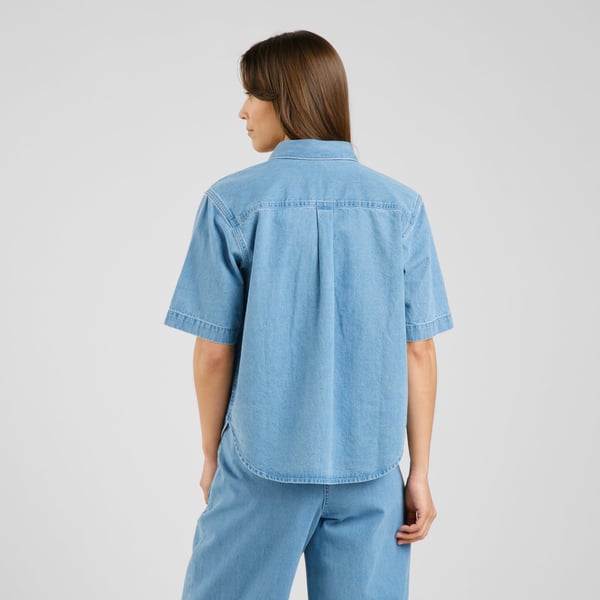 Shirt Stensvik Denim Light Blue GOTS