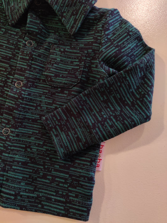 OUTLET - Shirt Long Sleeve blue green