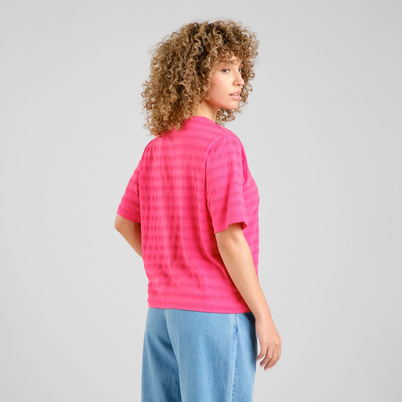 T-Shirt - Vadstena - Lace Raspberry Pink