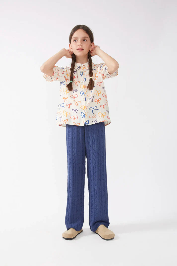 OUTLET - Camisa de niña estampado lazos - 11401