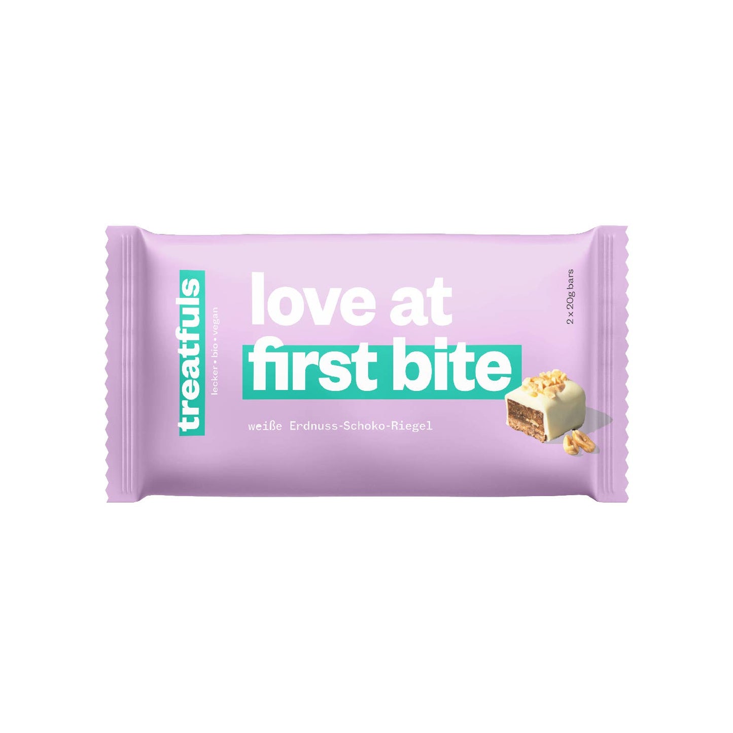 White chocolate peanut bar organic + vegan + gluten-free