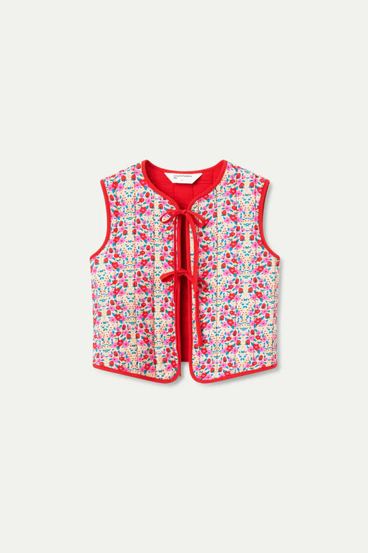 Chaleco de niña con lazos estampado Sugar - 11407