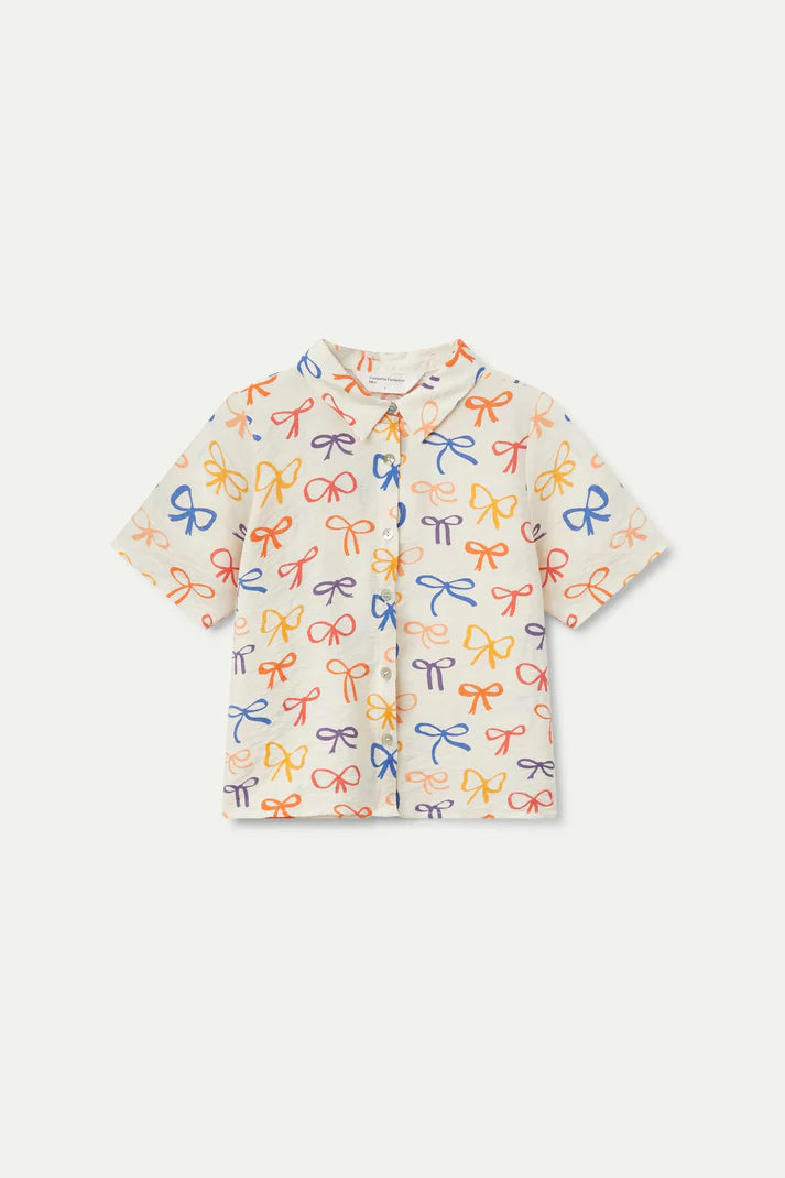 OUTLET - Camisa de niña estampado lazos - 11401