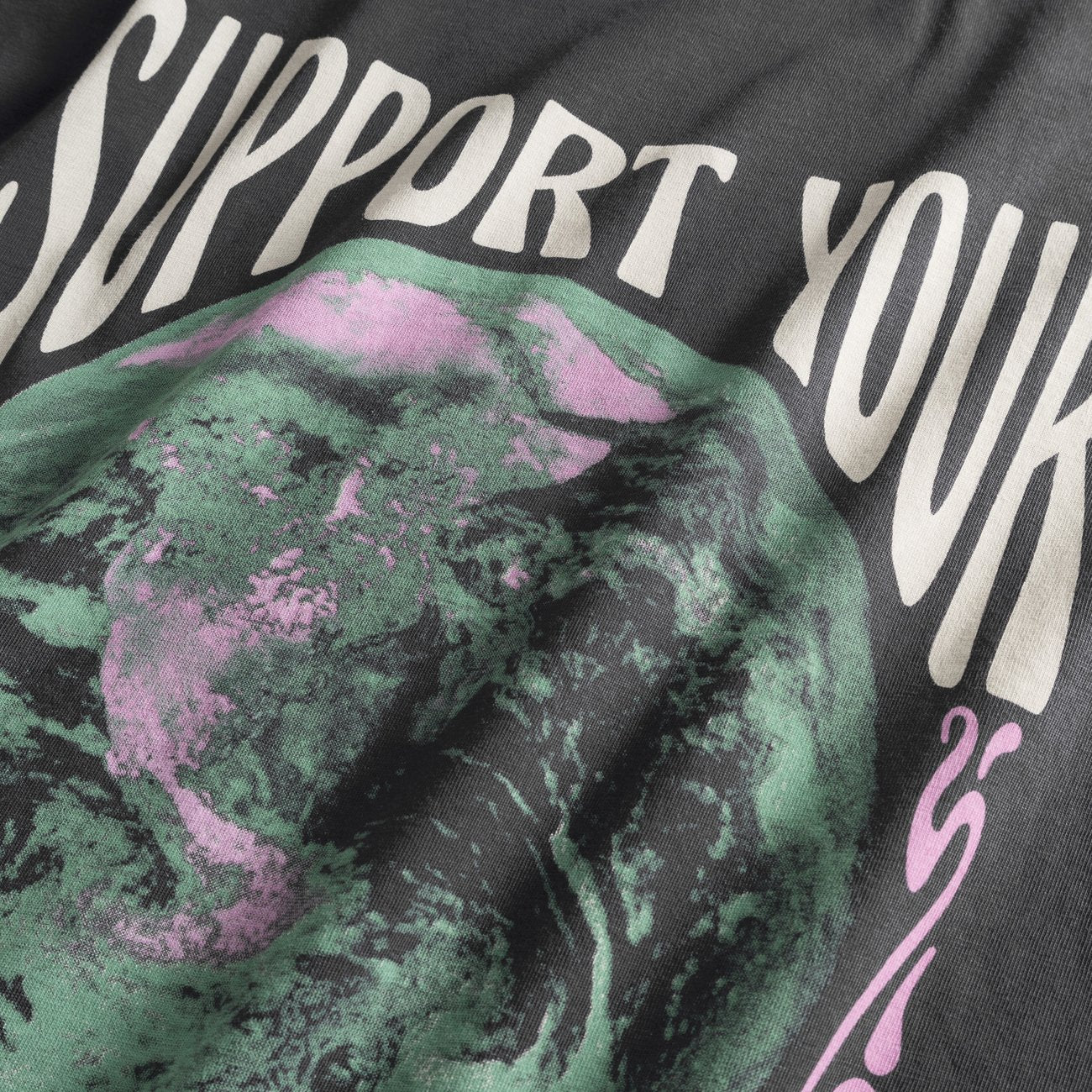 T-Shirt - Vadstena - Your Planet Charcoal