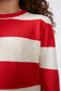 Jersey unisex estampado de rayas rojas - 10202