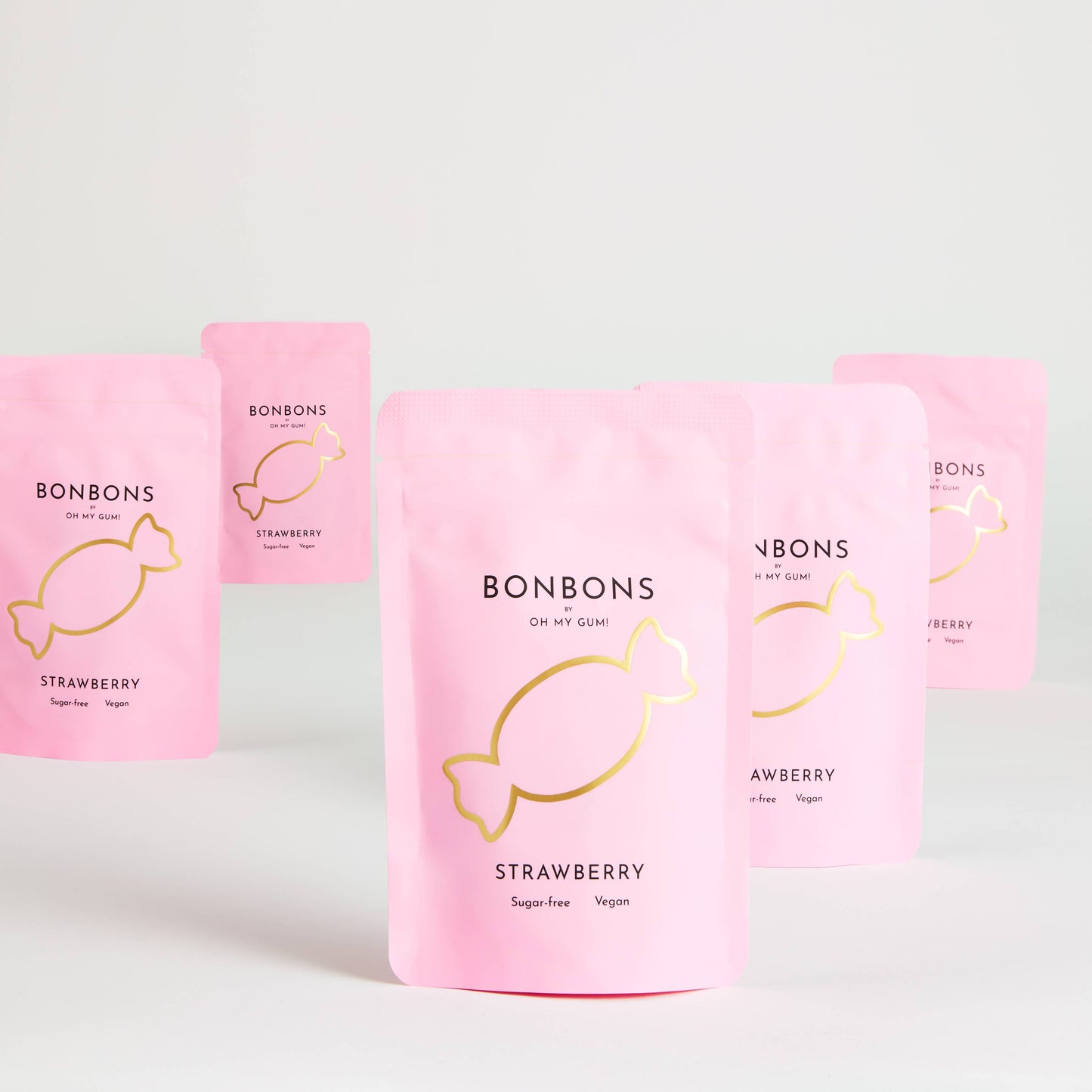 Strawberry Bonbons by OH MY GUM! - Sugarless Hard Candy