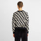 Sweater - Arendal Pepita Cats Oat White