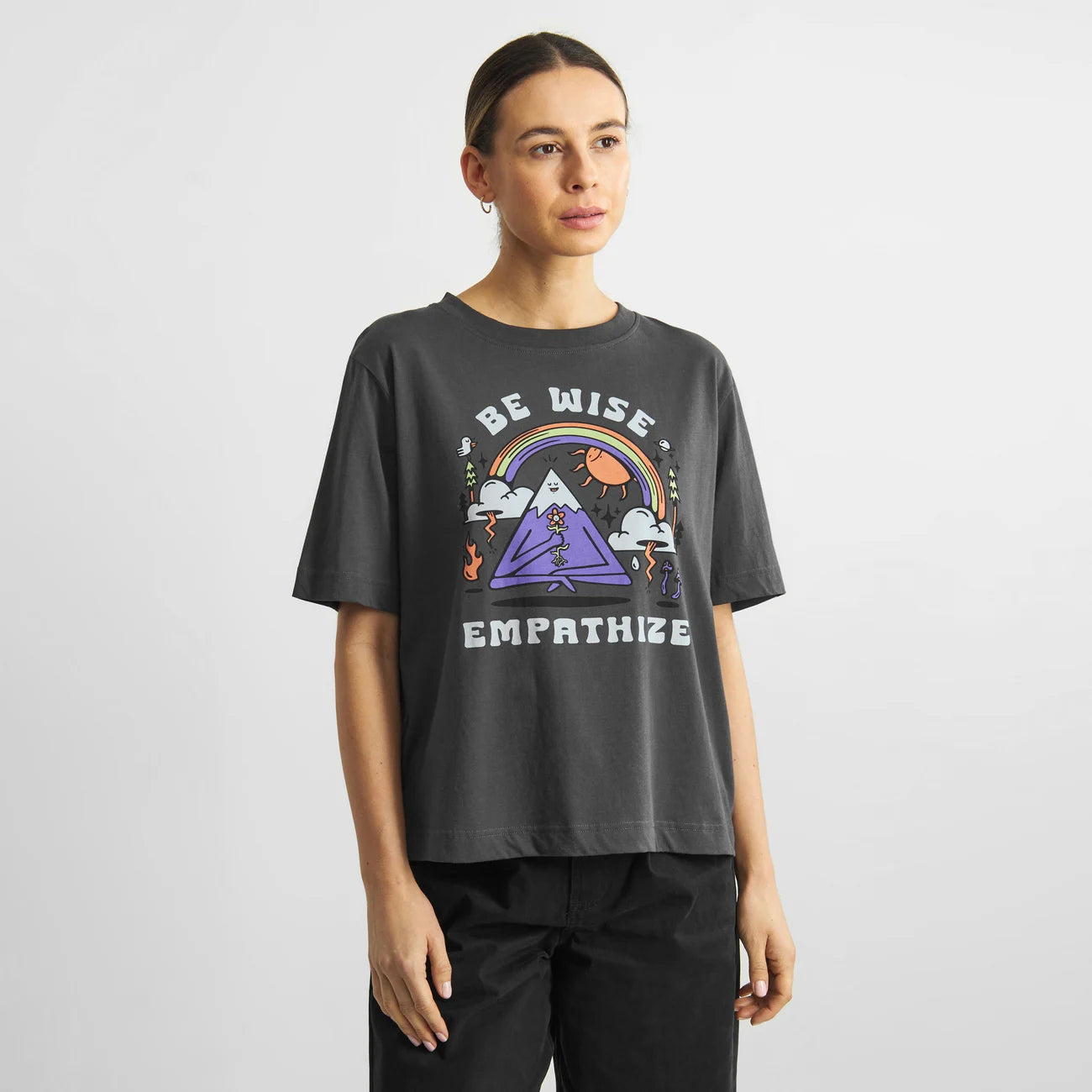 T-Shirt - Vadstena - Be Wise Charcoal