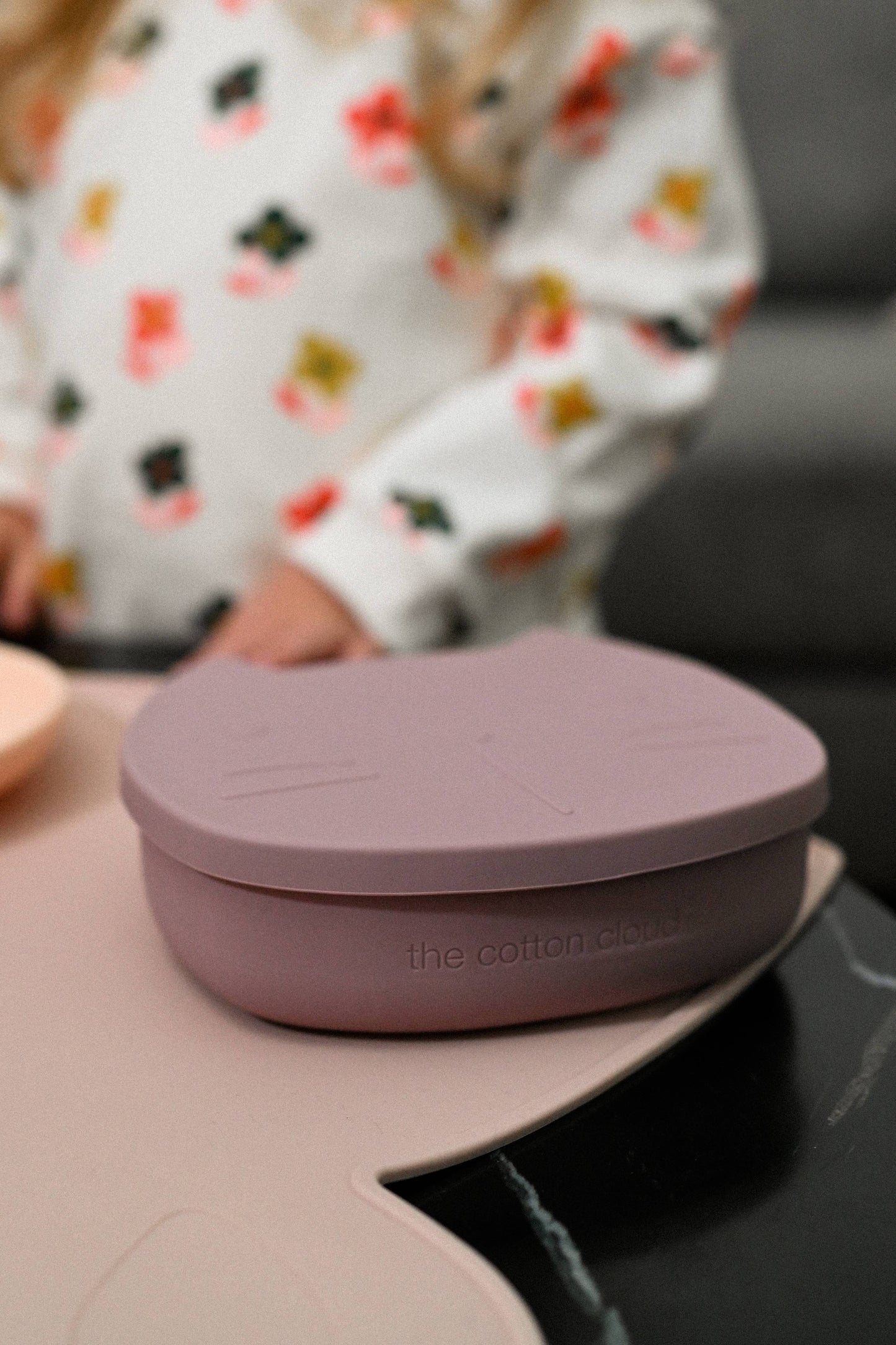 Pippa the Cat Lunchbox Mauve
