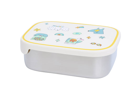 STAINLESS STEEL LUNCHBOX with compartments Funky Dogs