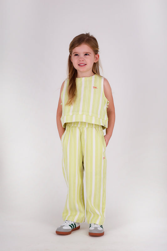 Top Beth Green stripes