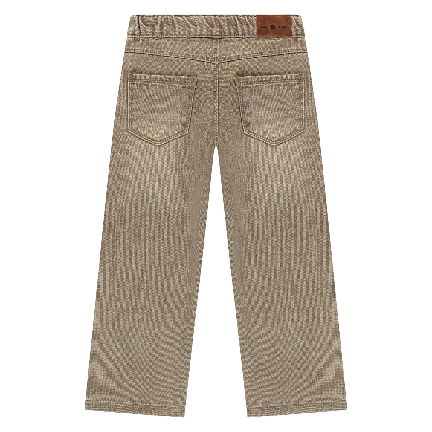 Pants wide fit Sand