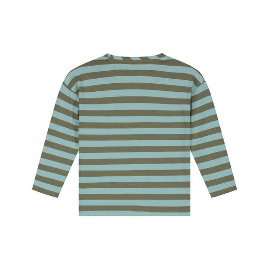 Longsleeve striped Blue green