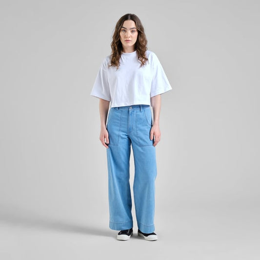 Workwear Pants Vara Denim Light Blue GOTS