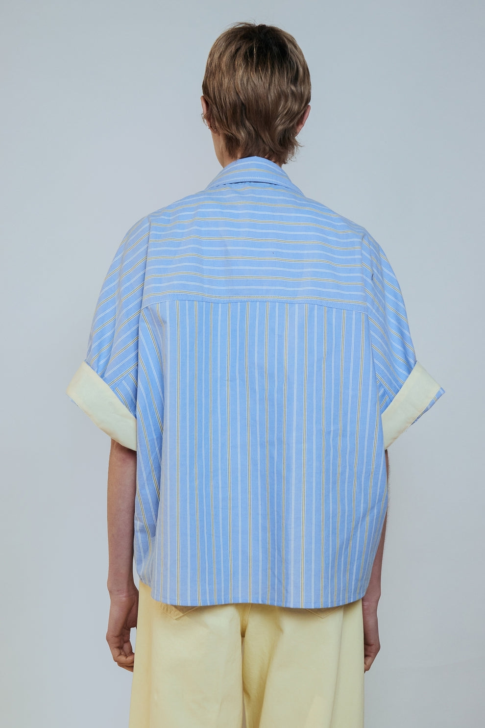 Shirt blue yellow