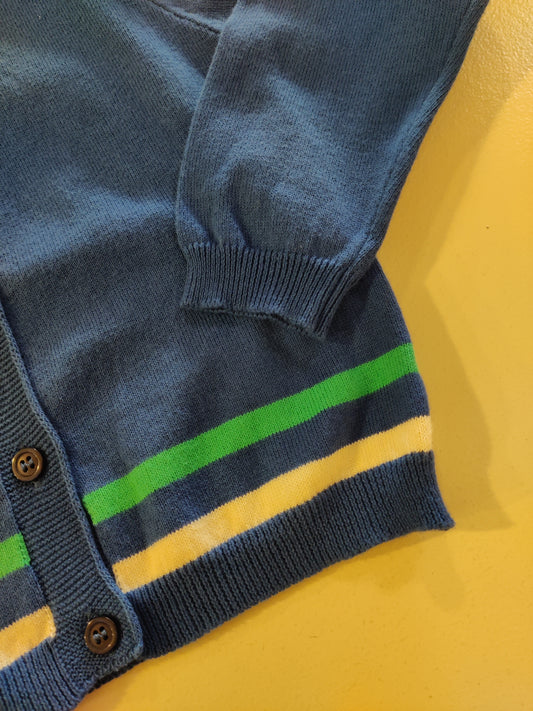 OUTLET - Cardigan - Blue stripes