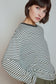 T-shirt Striped Gris fonce