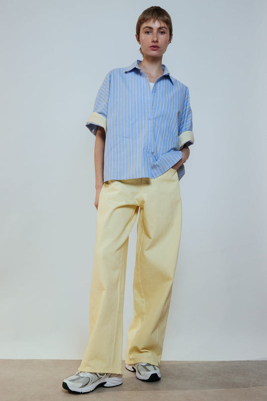 Trousers lemon yellow