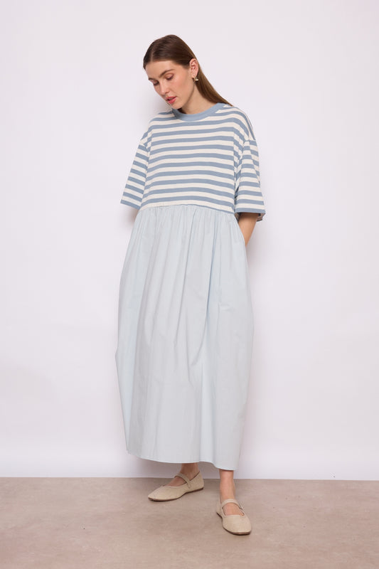 Jurk striped blue
