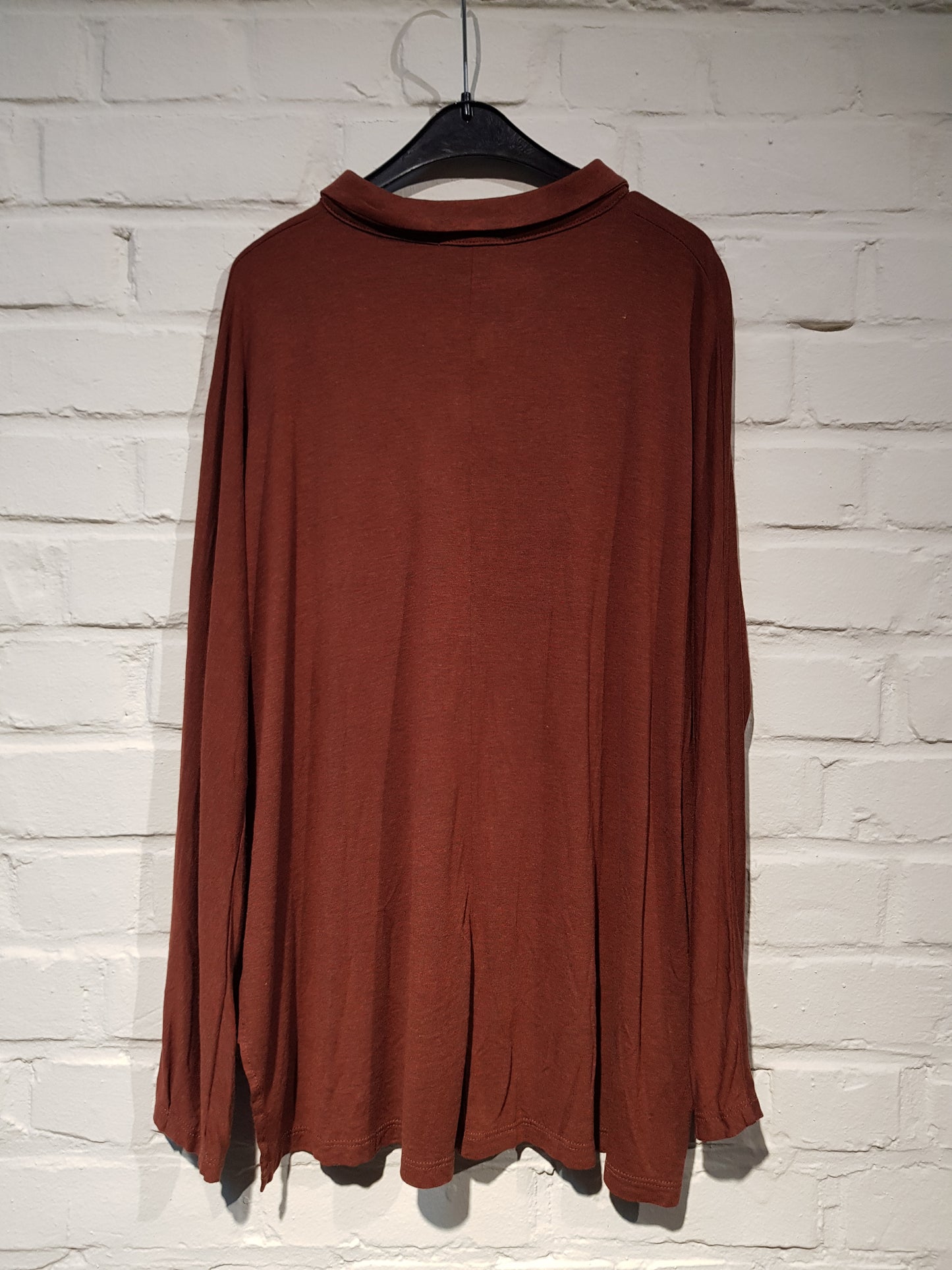 OUTLET - Camisa Ancha Teja - Maroon Blouse