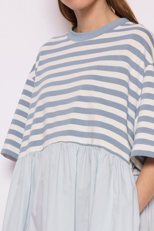 Jurk striped blue