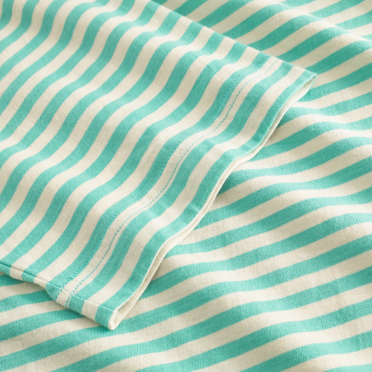 T-Shirt - Vadstena - Stripes Pool Blue