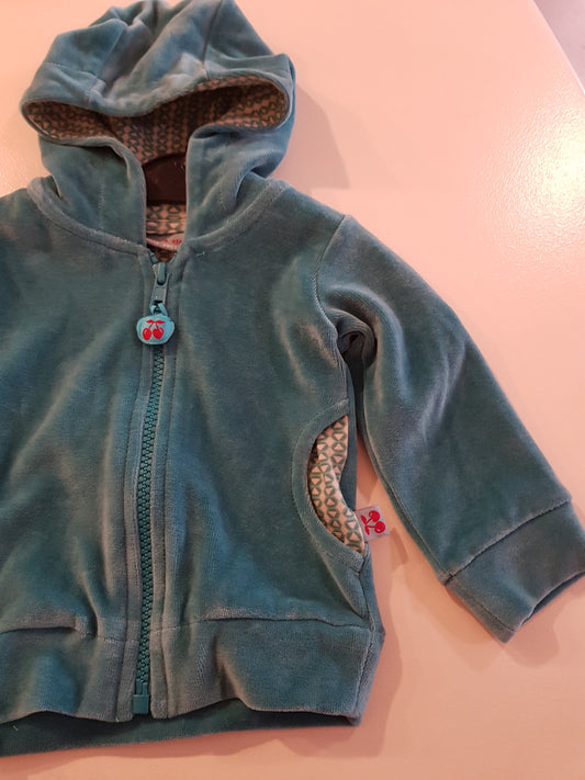 OUTLET - Hoodie - Boarding - Grey Blue - Velvet