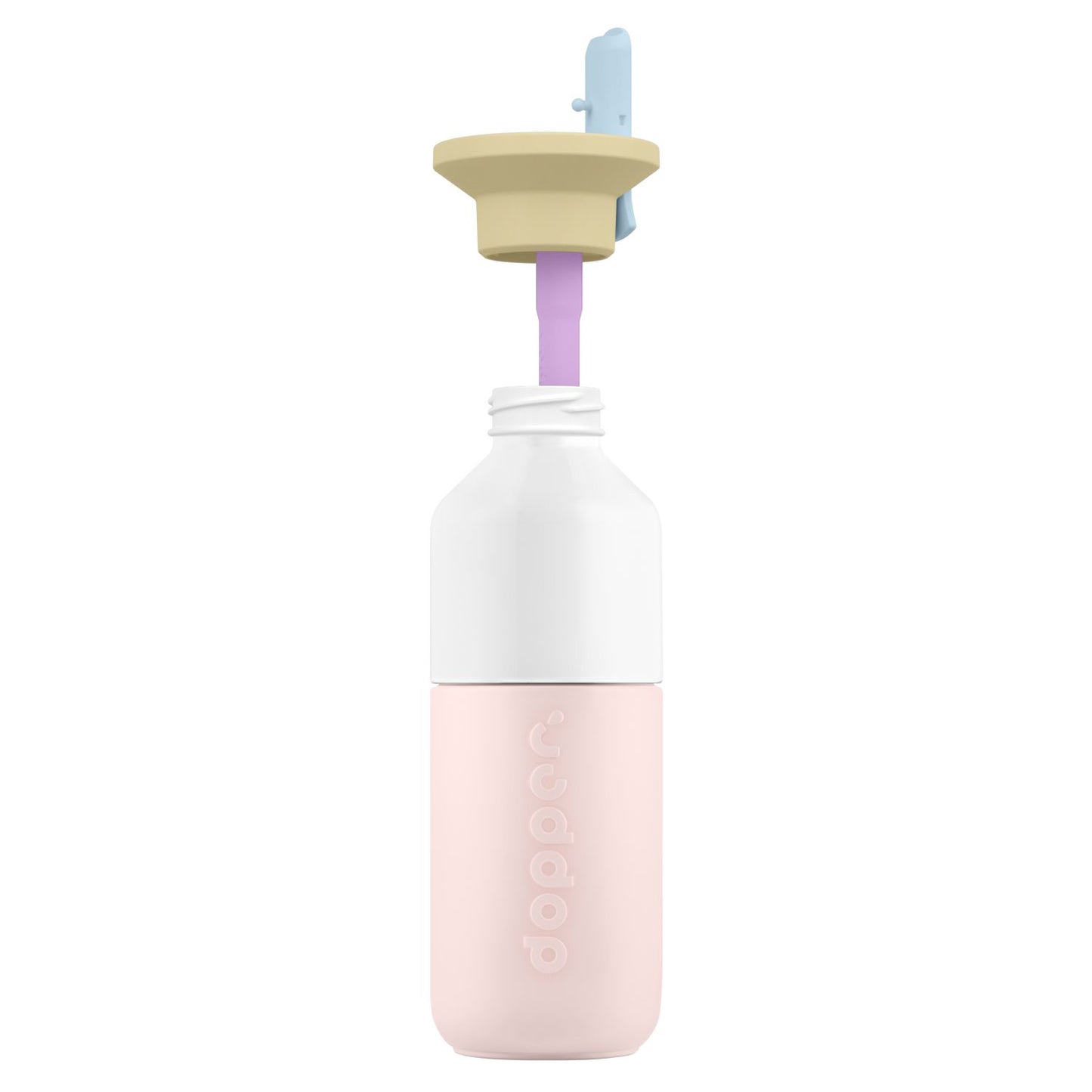 Dopper Steel (350 ml) - Soft Pink en Flip straw Sunny Sorbet