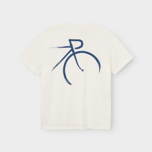 T-shirt Stockholm Painted side bike Off-white