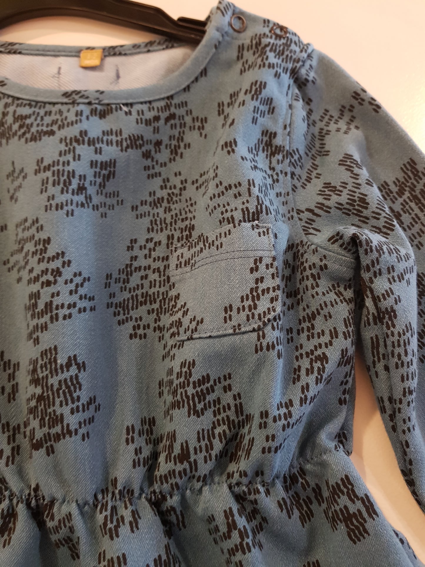 OUTLET - Denim Dress - Rainprint Denim