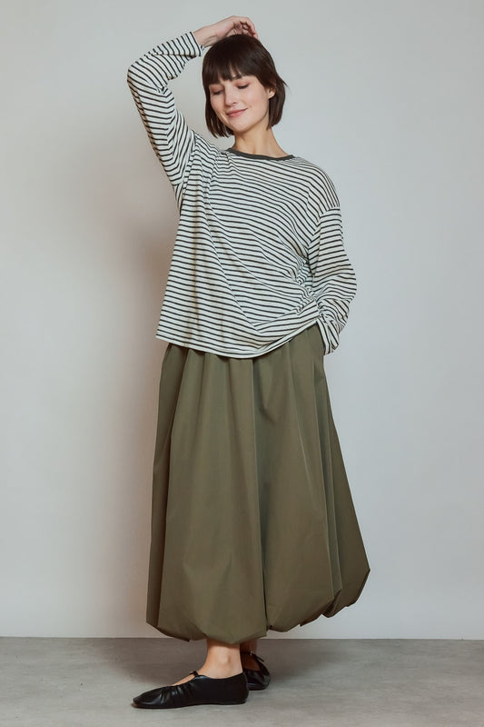 T-shirt Striped Gris fonce