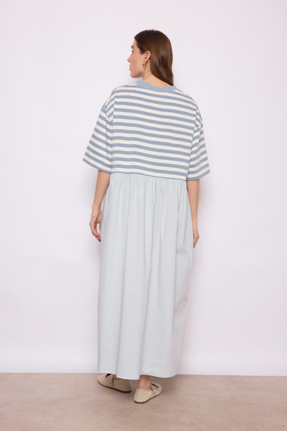 Jurk striped blue