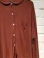 OUTLET - Camisa Ancha Teja - Maroon Blouse