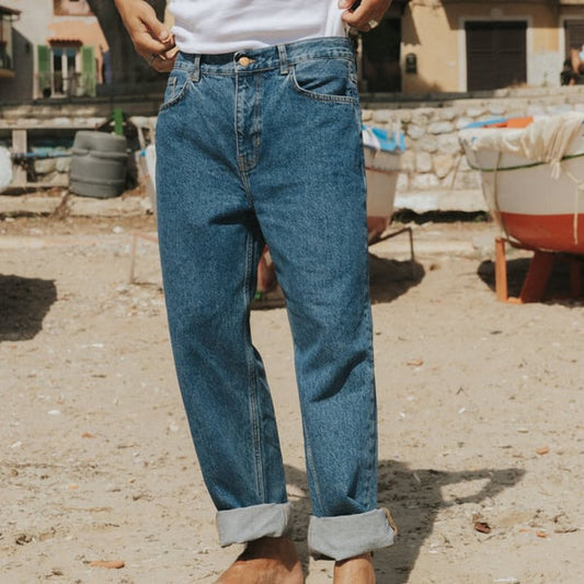 Denim Pants Hamburg - Relaxed fit Mid Blue