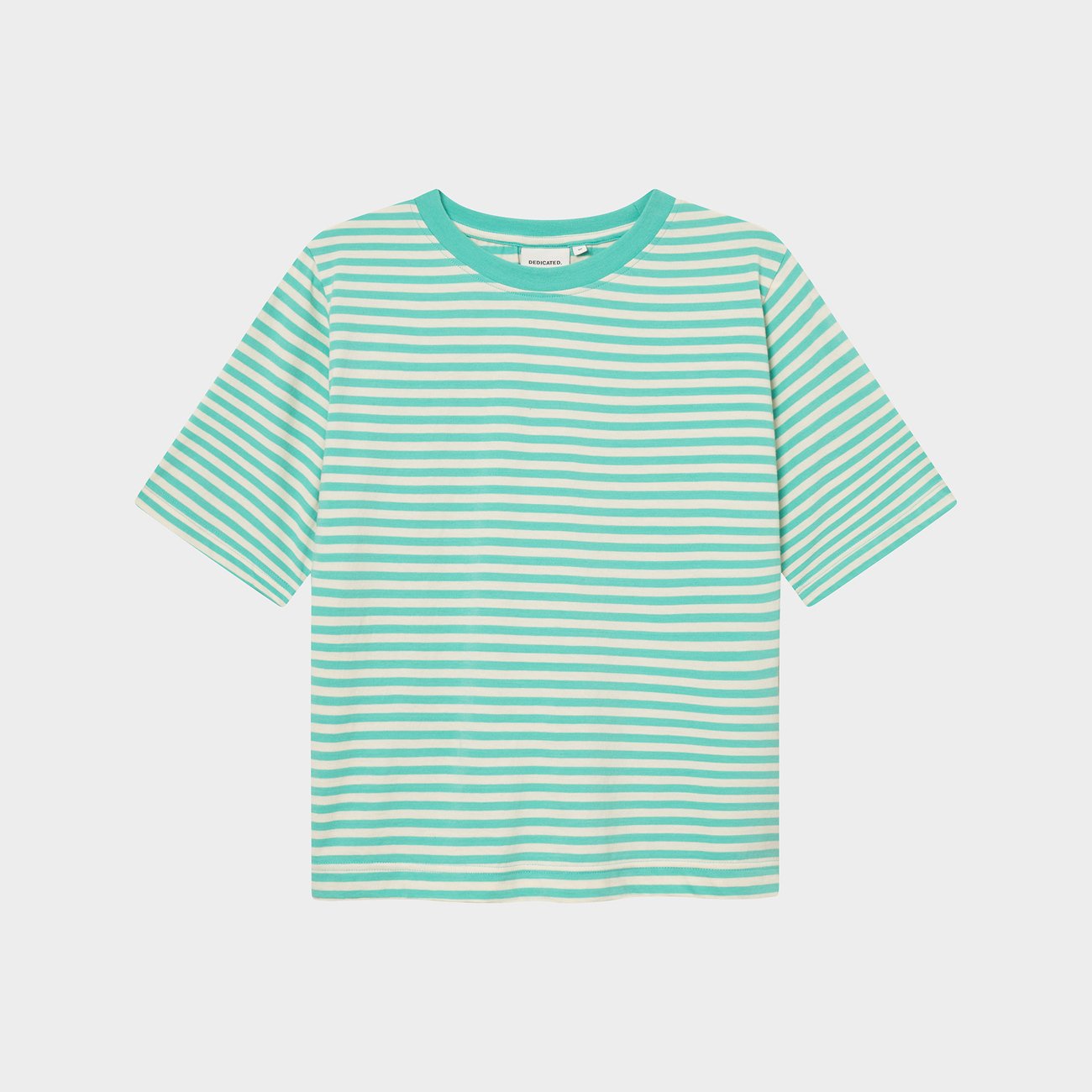 T-Shirt - Vadstena - Stripes Pool Blue