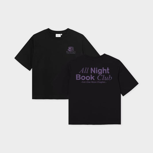 T-shirt Vadstena Book Club Black GOTS