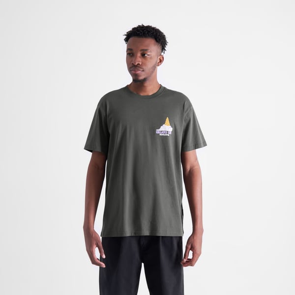 T-Shirt Stockholm Gelato Life Charcoal GOTS