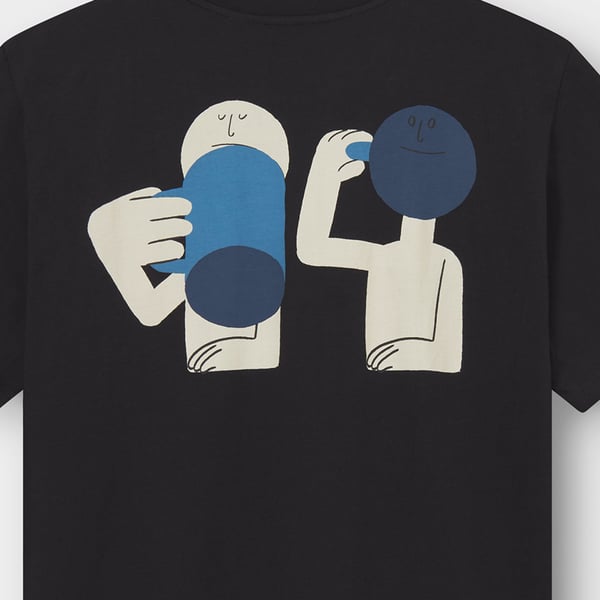 T-shirt Stockholm Smile Cup Black GOTS