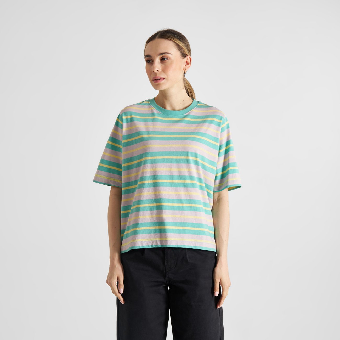 T-Shirt - Vadstena - Retro Stripe Multi Color