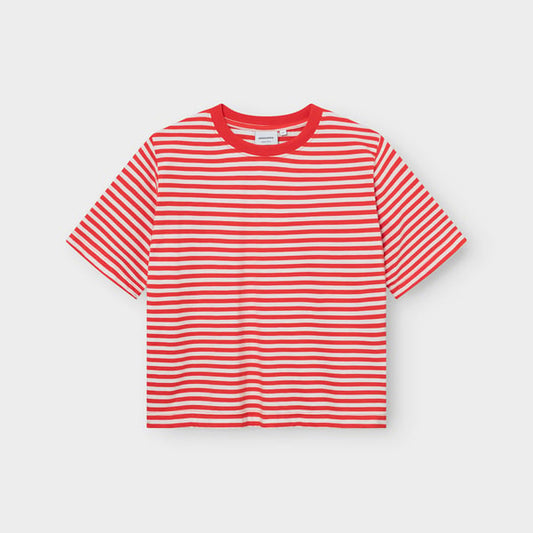 T-shirt Vadstena  - Stripes Grenadine Red Gots