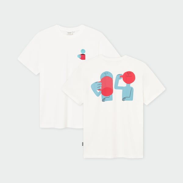 T-Shirt - Stockholm Smile Cup Off-white