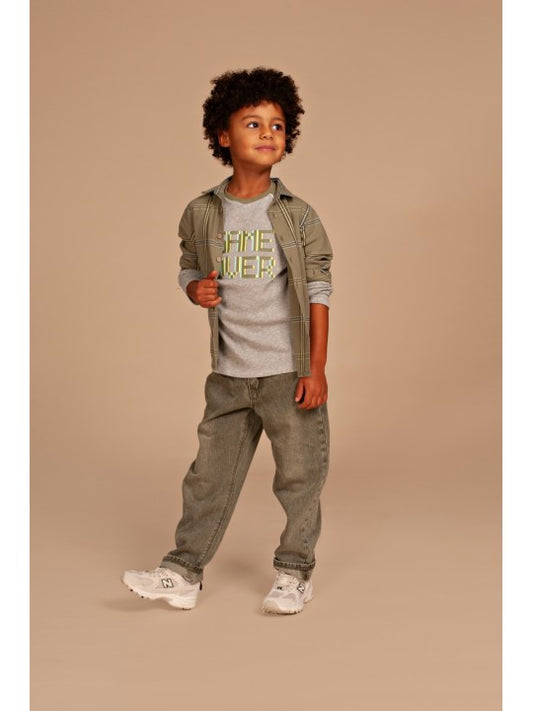 Denim wide fit army
