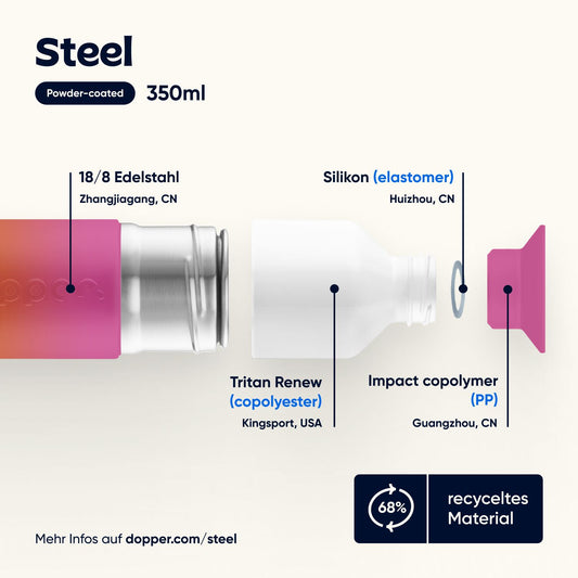 Dopper Steel (350 ml) - Sunset Pink
