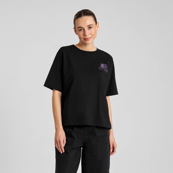T-shirt Vadstena Book Club Black GOTS