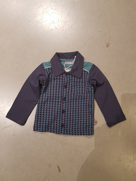 OUTLET - Grijs Petrol Hemdje