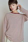 T-shirt Striped Rouge
